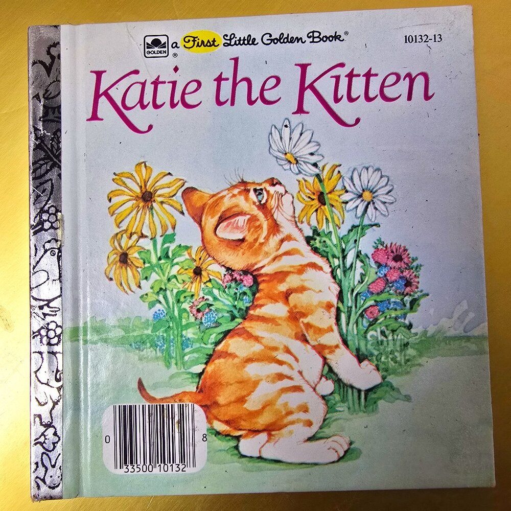 KATIE THE KITTEN First Little Golden Book - Vintage Children's Cat Book